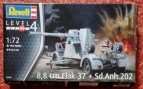 Сглобяемо оръдие 8,8 cm Flack 37+Sd.Ahn 202 - 1:72