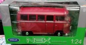 Метална кола Volkswagen T1 Bus 1963 fire - 1:24