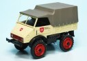 Метален камион Mercedes Benz Unimog 401 yellow -  1:43
